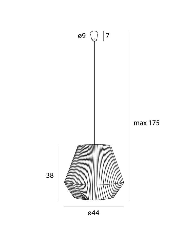 Boho pendant lamps - Maxlight Praslin II P0584 Pendant Lamp. - product kolory-swiatla.pl 5