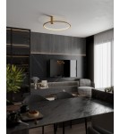 Ring ceiling lamps - Maxlight Plafond Queen 60Cm Brushed Gold 15W 3000K C0239. - product 4