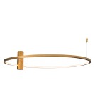 Ring ceiling lamps - Maxlight Plafond Queen 80Cm Brushed Gold 20W 3000K C0240. - product 1