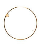 Ring ceiling lamps - Maxlight Plafond Queen 80Cm Brushed Gold 20W 3000K C0240. - product 3