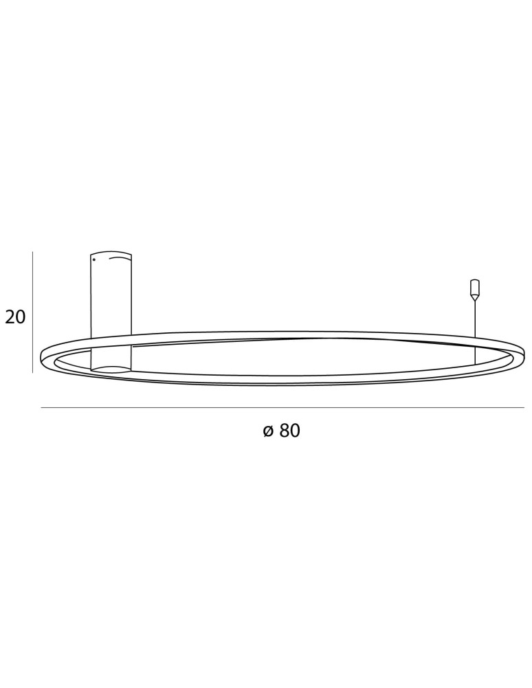 Ring ceiling lamps - Maxlight Plafond Queen 80Cm Brushed Gold 20W 3000K C0240. - product kolory-swiatla.pl 4