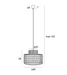 Boho pendant lamps - Maxlight Raffle Pendant Lamp P0587 - product 5