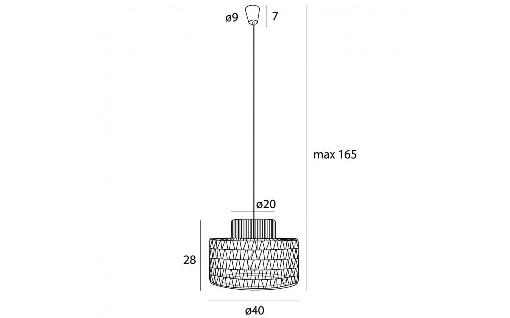 Maxlight Lampa Wisząca Raffle P0587