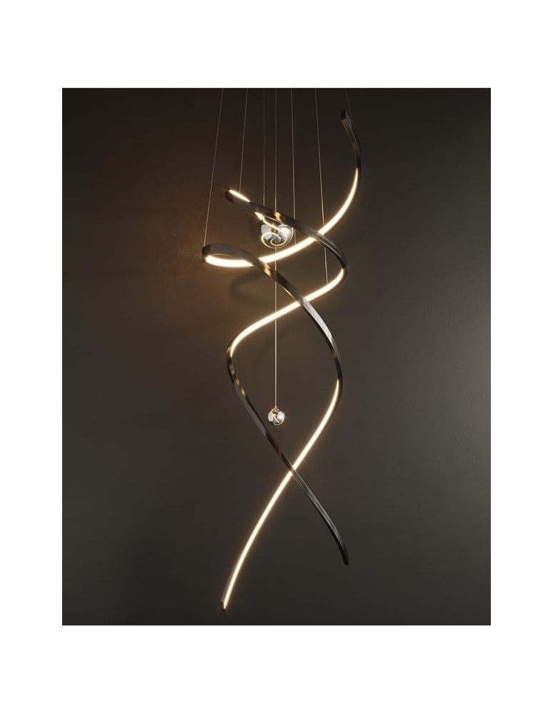 Modern pendant lamps - Maxlight Ritz Polished Black P0500D Pendant Lamp. - product kolory-swiatla.pl 2