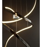 Modern pendant lamps - Maxlight Ritz Polished Black P0500D Pendant Lamp. - product 3
