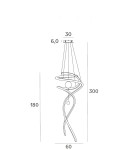 Modern pendant lamps - Maxlight Ritz Polished Black P0500D Pendant Lamp. - product 4