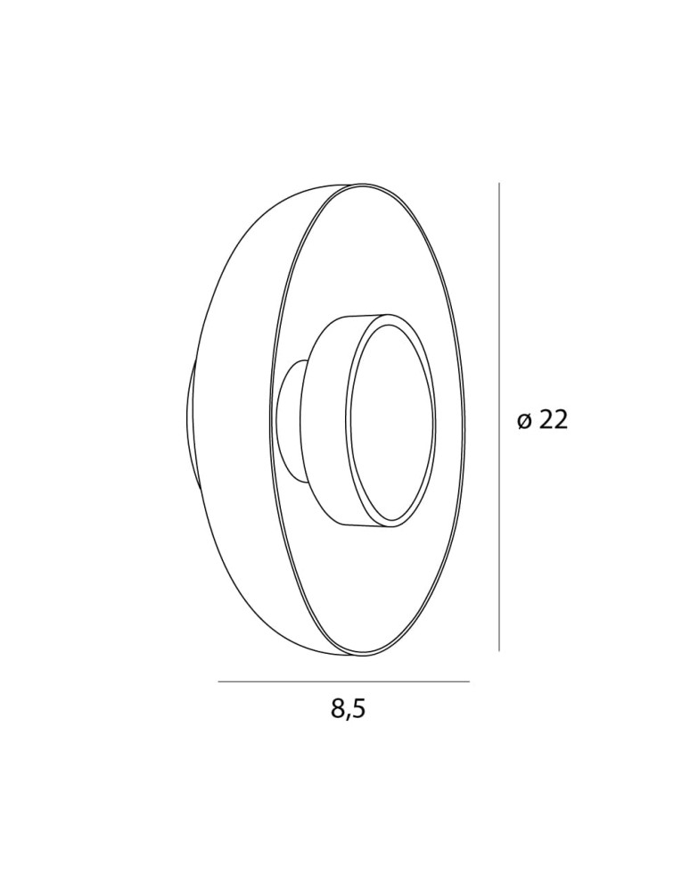 Designer wall lamps - Maxlight Signature wall lamp 22Cm Transparent shade W0378 - product kolory-swiatla.pl 4