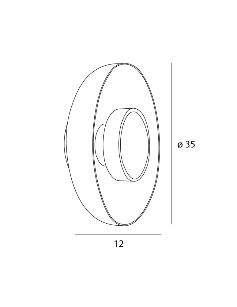 Designer wall lamps - Maxlight Signature wall lamp 35Cm Transparent shade W0379 - product kolory-swiatla.pl 5