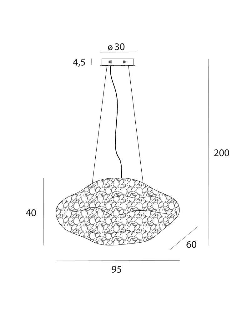 Designer pendant lamps - Maxlight Stardust Pendant Lamp Black P0525D - product kolory-swiatla.pl 6