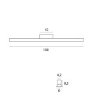 LED ceiling lamps - Maxlight Wall lamp Tampa 180cm 54W IP44 3000K C0244 - product 5