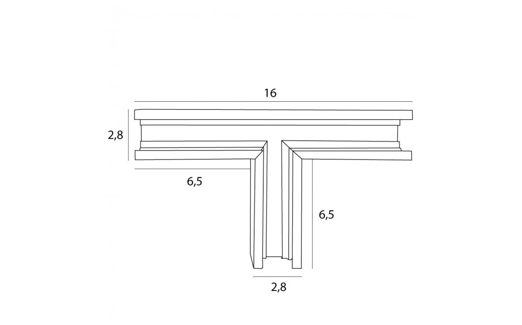 MAXLight Magnetic MT0017 Łącznik T Płytki ściana/sufit. Do Szyn MT0011, MT0012