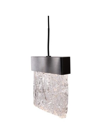 Maxlight Vetro Brushed Black P0574D Pendant Lamp.