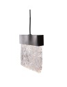 Maxlight Vetro Brushed Black P0574D Pendant Lamp.