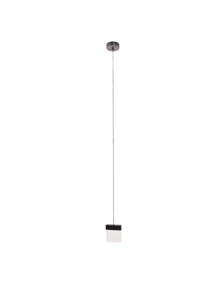 Single pendant lamps - Maxlight Vetro Brushed Black P0574D Pendant Lamp. - product kolory-swiatla.pl 2