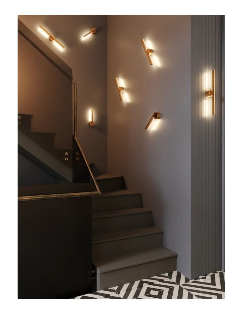 Modern wall lamps - Maxlight Wall lamp Merano I Gold W0345 - product kolory-swiatla.pl 6