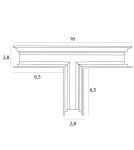 Accessories for magnetic busbars - Maxlight Deep T Connector Wall/ Ceiling. For rails Mt0001, Mt0002 MT0015 - product 2