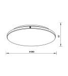 Ceiling lamps - Zuma Line LINE BELLIS LED 24W 1400lm 4000K Chrome 12080022 Ceiling light - product 2