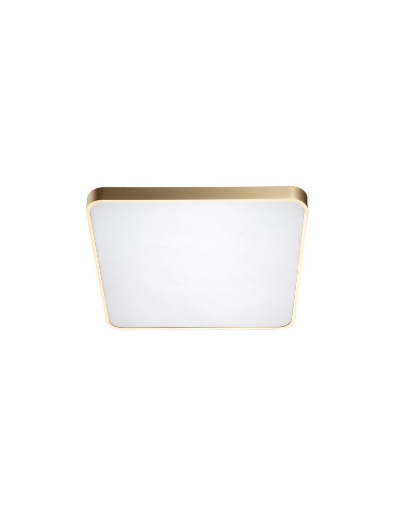 Square ceiling lamps - Zuma Line LINE SIERRA LED 40W 2600lm 4000K Gold 12100006-GD Ceiling light - product kolory-swiatla.pl 1