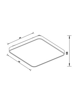 Zuma Line LINE SIERRA LED 40W 2600lm 4000K Złoty 12100006-GD Sufitowa - produkt 2