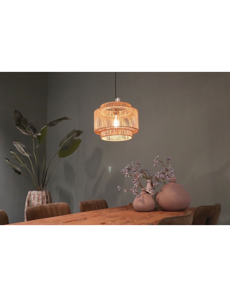 Boho pendant lamps - Dijk Pendant Lamp in Boho Style 38x38x28cm Natural Color 55697-017 - product kolory-swiatla.pl 3