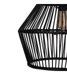 Boho pendant lamps - Dijk Bamboo Pendant Lamp in Boho Style 38x38x42cm Color Black 55703-074 - product 5