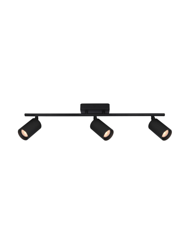 Adjustable ceiling lamps - spots - Italux Tris Spotlight/Spot 3xGU10 10W Black Sandblasted SPL-46829-3-BK - product kolory-swiatla.pl 1