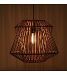 Boho pendant lamps - Dijk Bamboo Pendant Lamp in Boho Style 38x38x32cm Natural Color 55705-017. - product 4