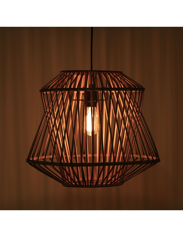 Boho pendant lamps - Dijk Bamboo Pendant Lamp in Boho Style 38x38x32cm Natural Color 55705-017. - product kolory-swiatla.pl 4