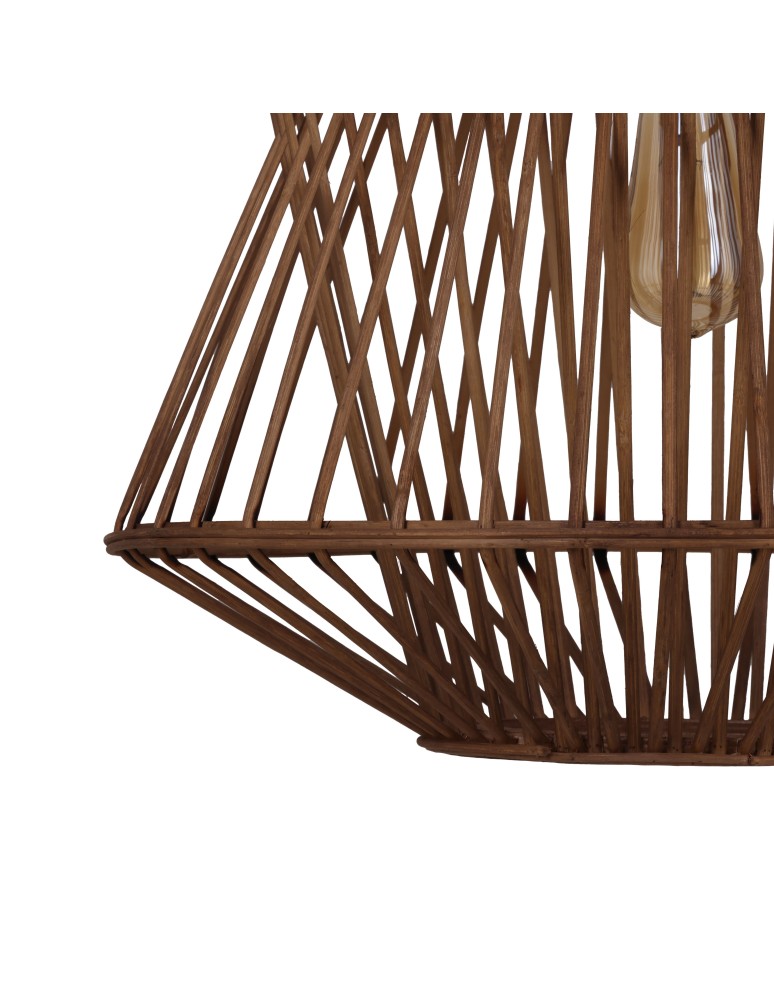 Boho pendant lamps - Dijk Bamboo Pendant Lamp in Boho Style 46x46x40cm Natural Color 55706-017. - product kolory-swiatla.pl 3