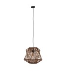 Boho pendant lamps - Dijk Bamboo Pendant Lamp in Boho Style 46x46x40cm Natural Color 55706-017. - product 5