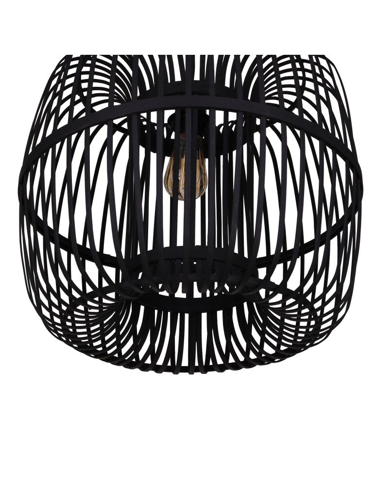 Boho pendant lamps - Dijk Bamboo Pendant Lamp in Boho Style 46x46x40cm Color Black 55708-074 - product kolory-swiatla.pl 3