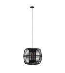 Boho pendant lamps - Dijk Bamboo Pendant Lamp in Boho Style 46x46x40cm Color Black 55708-074 - product 4
