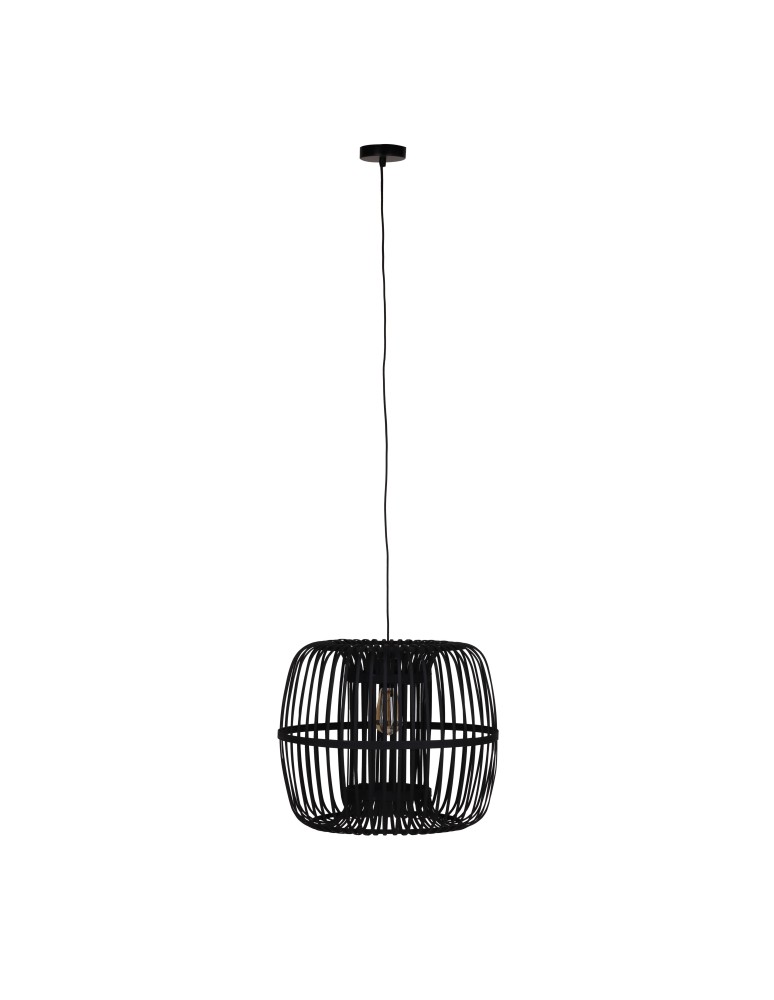 Boho pendant lamps - Dijk Bamboo Pendant Lamp in Boho Style 46x46x40cm Color Black 55708-074 - product kolory-swiatla.pl 4