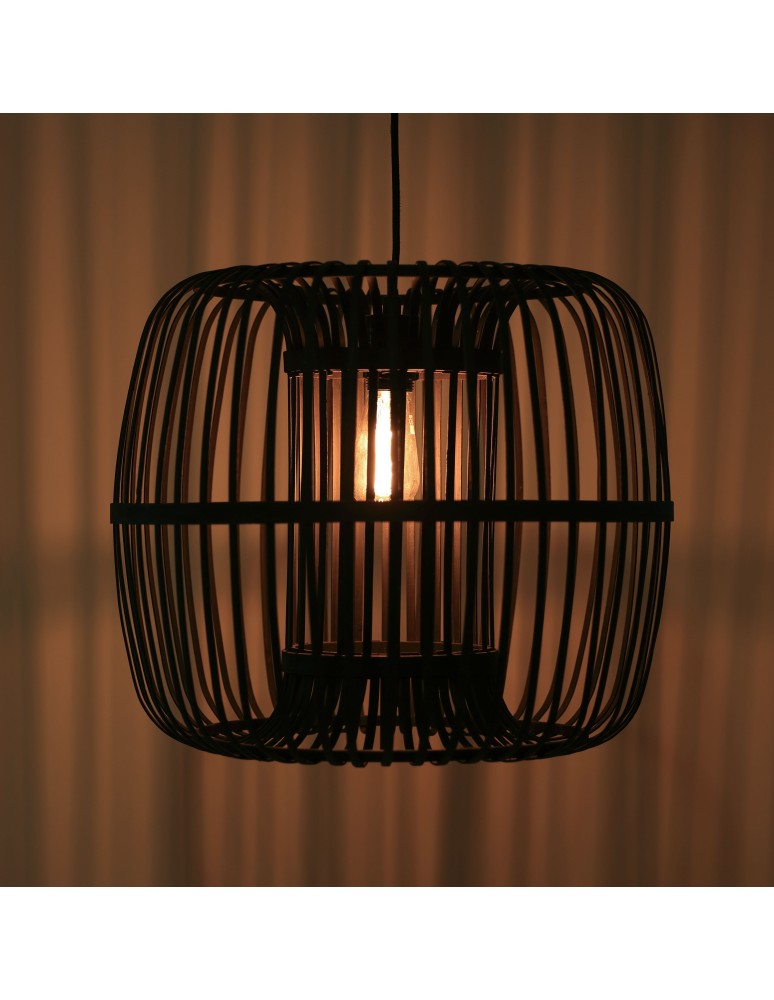 Boho pendant lamps - Dijk Bamboo Pendant Lamp in Boho Style 46x46x40cm Color Black 55708-074 - product kolory-swiatla.pl 6
