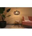 Boho pendant lamps - Dijk Bamboo Pendant Lamp in Boho Style 38x38x27cm Color Black 55715-074 - product 1