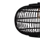 Boho pendant lamps - Dijk Bamboo Pendant Lamp in Boho Style 38x38x27cm Color Black 55715-074 - product 4