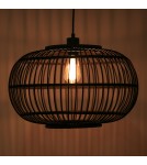 Boho pendant lamps - Dijk Bamboo Pendant Lamp in Boho Style 38x38x27cm Color Black 55715-074 - product 7