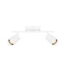 Adjustable ceiling lamps - spots - Italux Tris Spotlight/Spot 2xGU10 10W White Sandblasted SPL-46829-2-WH - product 1