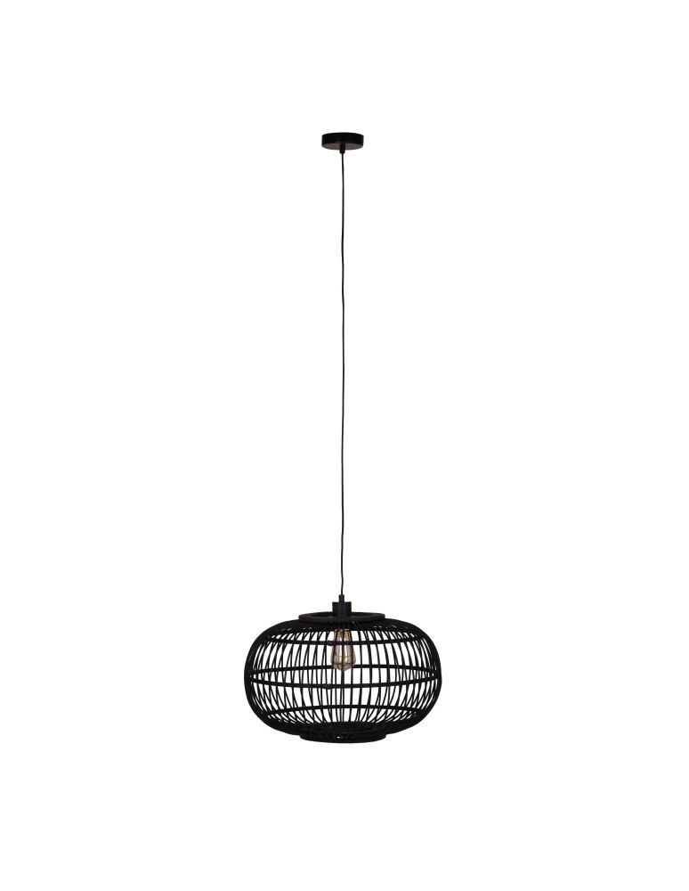 Boho pendant lamps - Dijk Bamboo Pendant Lamp in Boho Style 46x46x28cm Color Black 55716-074 - product kolory-swiatla.pl 6