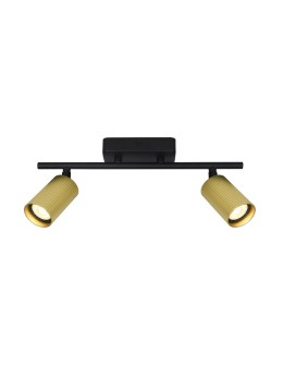 Italux Tris Spotlight/Spot 2xGU10 10W Black, Gold SPL-46829-2-BK-GD
