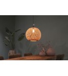Boho pendant lamps - Dijk Bamboo Pendant Lamp in Boho Style 38x38x35cm Natural Color 55857-017. - product 3