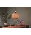 Boho pendant lamps - Dijk Bamboo Pendant Lamp in Boho Style 38x38x35cm Natural Color 55857-017. - product 4