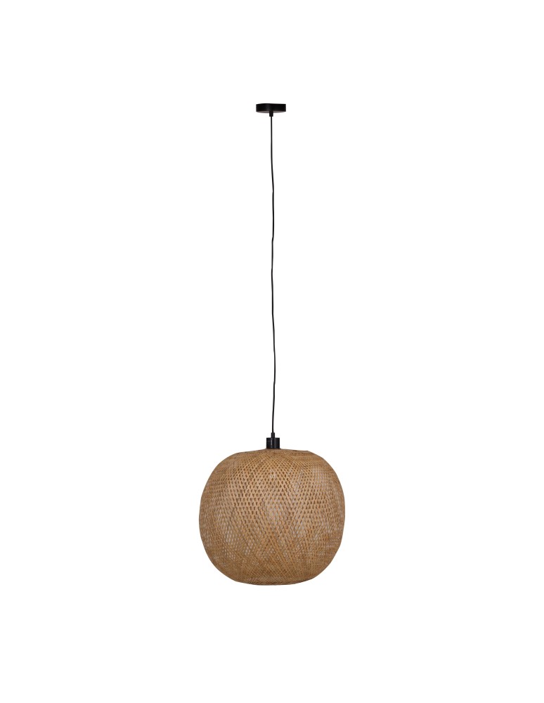Boho pendant lamps - Dijk Bamboo Pendant Lamp in Boho Style 38x38x35cm Natural Color 55857-017. - product kolory-swiatla.pl 6