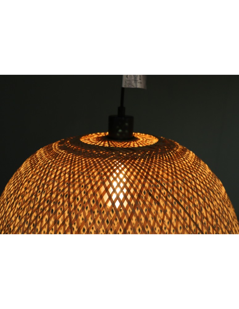 Boho pendant lamps - Dijk Bamboo Pendant Lamp in Boho Style 46x46x43cm Natural Color 55858-017 - product kolory-swiatla.pl 2