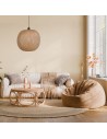 Dijk Bamboo Pendant Lamp in Boho Style 46x46x43cm Natural Color 55858-017