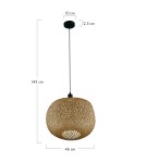 Boho pendant lamps - Dijk Bamboo Pendant Lamp in Boho Style 46x46x43cm Natural Color 55858-017 - product 8