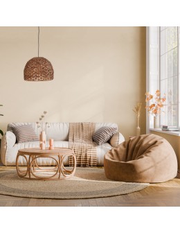 Dijk Pendant Lamp in Boho Style 38x38x28cm Natural Color 55873-017