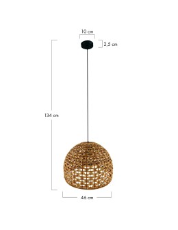 Dijk Pendant Lamp in Boho Style 46x46x34cm Natural Color 55874-017 - product 2