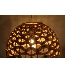 Boho pendant lamps - Dijk Pendant Lamp in Boho Style 46x46x34cm Natural Color 55874-017 - product 4
