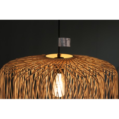 Dijk Lampa Wisząca Bambusowa w Stylu Boho 38x38x28cm Kolor Naturalny 55877-017